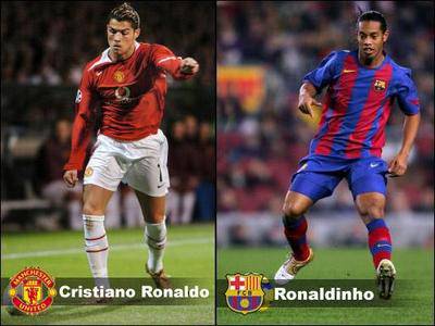 cristiano ronaldo  ronaldinho